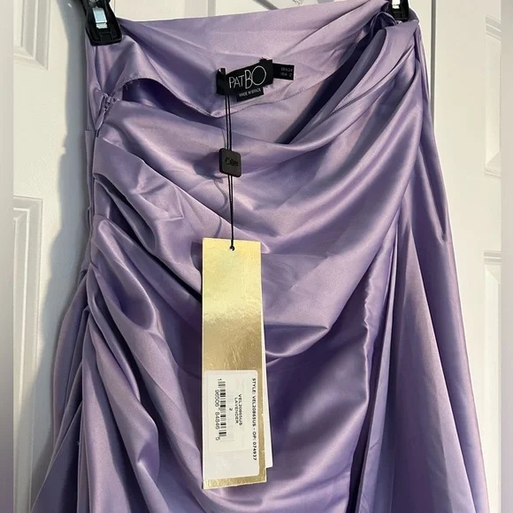 NWT - PatBO Feather Trim Oscar Dress 2 $1,595 current season